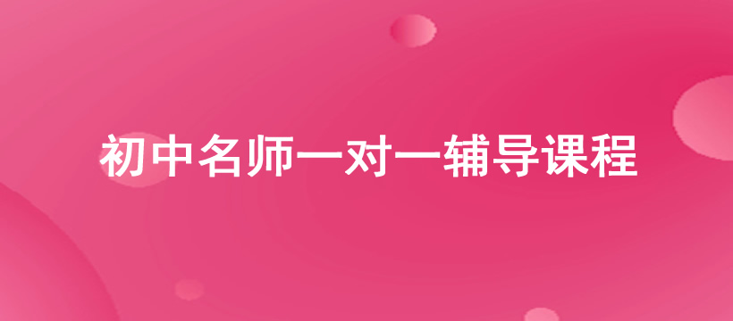 郑州初中名师一对一辅导课程