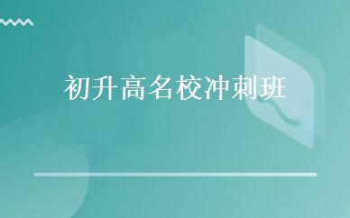 初升高名校冲刺班 