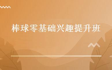 棒球零基础兴趣提升班 
