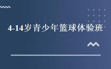 4-14岁青少年篮球体验班 
