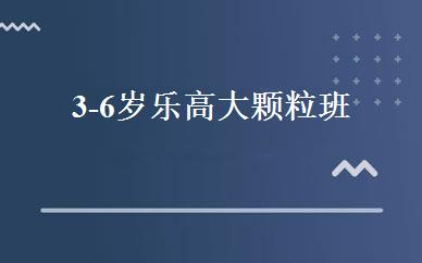 3-6岁乐高大颗粒班 