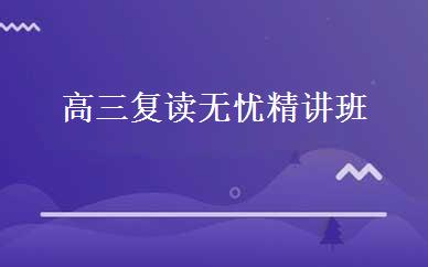 高三复读无忧精讲班 