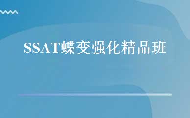 SSAT蝶变强化精品班 