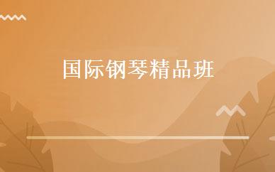 国际钢琴精品班 