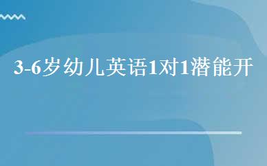 3-6岁幼儿英语1对1潜能开发班 