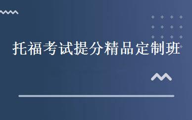 托福考试提分精品定制班 