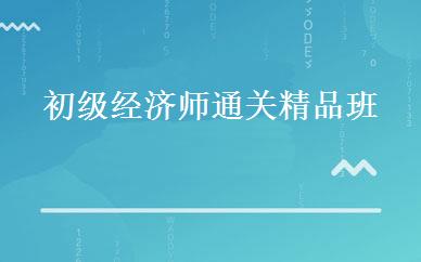初级经济师通关精品班 