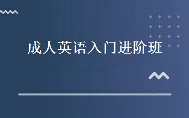 成人英语入门进阶班 