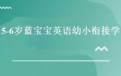 5-6岁蓝宝宝英语幼小衔接学前班 