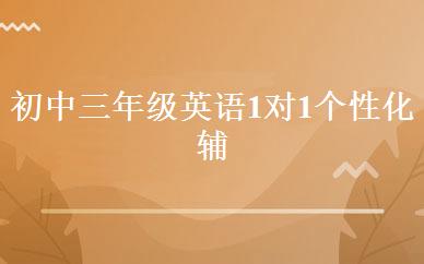 初中三年级英语1对1个性化辅导班 