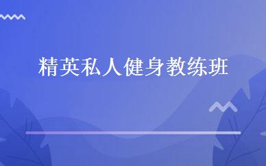 精英私人健身教练班 