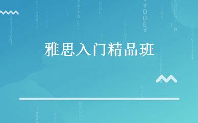 雅思入门精品班 