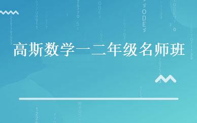 高斯数学一二年级名师班 