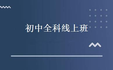 初中全科线上班 