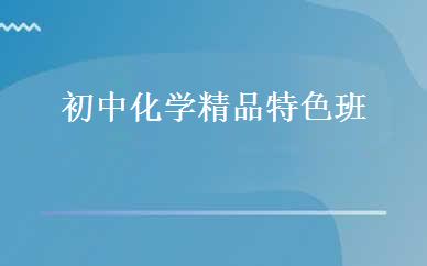 初中化学精品特色班