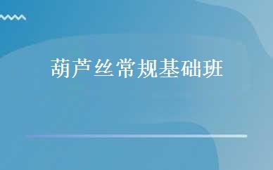 葫芦丝常规基础班 