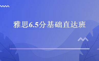 雅思6.5分基础直达班