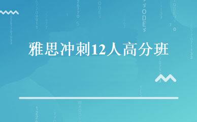 雅思冲刺12人高分班 