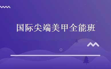 国际尖端美甲全能班 