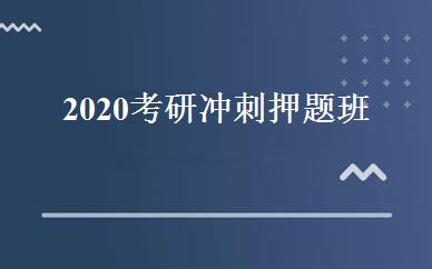 2020考研冲刺押题班 