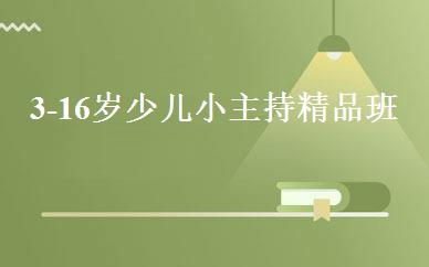 3-16岁少儿小主持精品班 