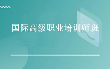 国际高级职业培训师班 