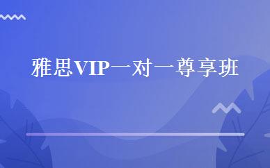 雅思VIP一对一尊享班 
