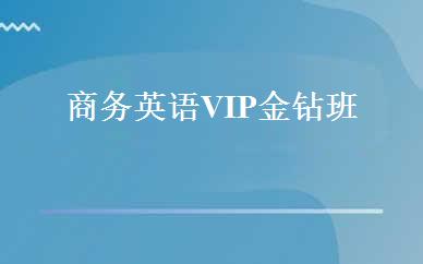 商务英语VIP金钻班 