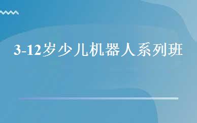 3-12岁少儿机器人系列班 
