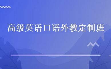 高级英语口语外教定制班 