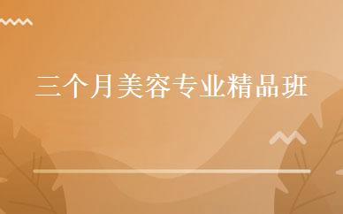 三个月美容专业精品班 
