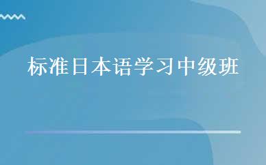 标准日本语学习中级班 