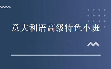 意大利语高级特色小班 