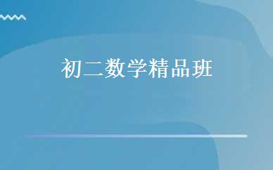 初二数学精品班 
