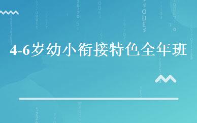 4-6岁幼小衔接特色全年班 