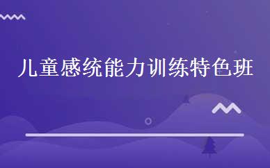 儿童感统能力训练特色班 