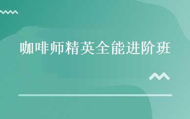 咖啡师精英全能进阶班 