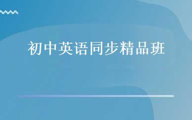 初中英语同步精品班 