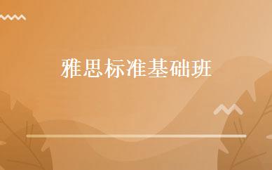 雅思标准基础班 
