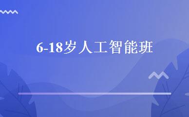 6-18岁人工智能班 