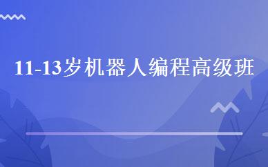 11-13岁机器人编程高级班 