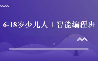 6-18岁少儿人工智能编程班 