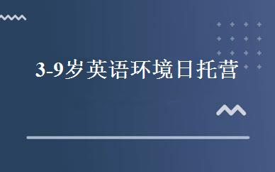 3-9岁英语环境日托营 