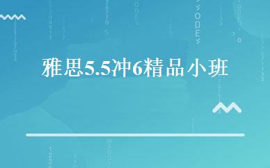雅思5.5冲6精品小班 
