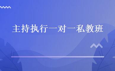 主持执行一对一私教班 