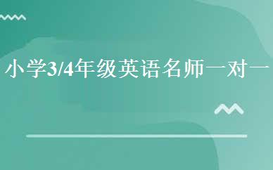 小学3/4年级英语名师一对一精讲班 