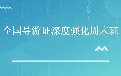 全国导游证深度强化周末班 