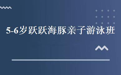 5-6岁跃跃海豚亲子游泳班 