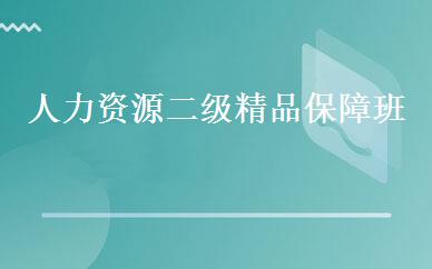 人力资源二级精品保障班 