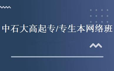 中石大高起专/专生本网络班 